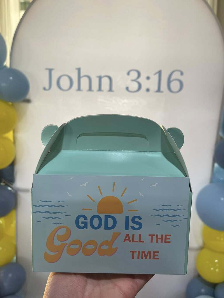 3 - Child of God for 8 year old boy - Party Favor Table - Party Favor Box