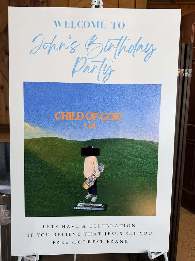 2 - Child of God for 8 year old boy - Entrance - Welcome Sign